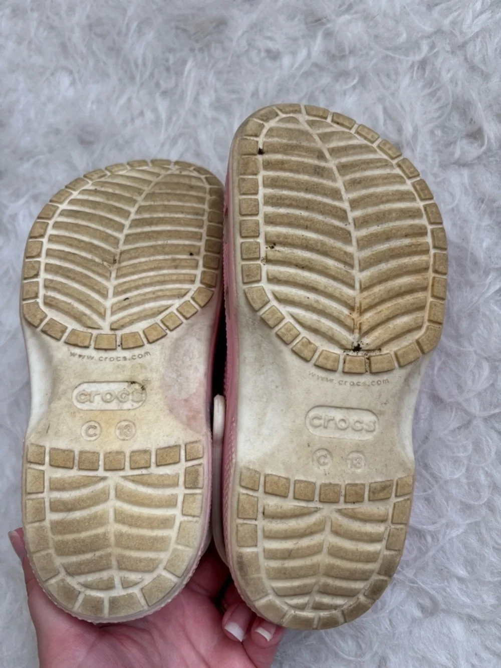 CROCS Kids Pink Slip-On Clogs with Fun Jibbitz Charms